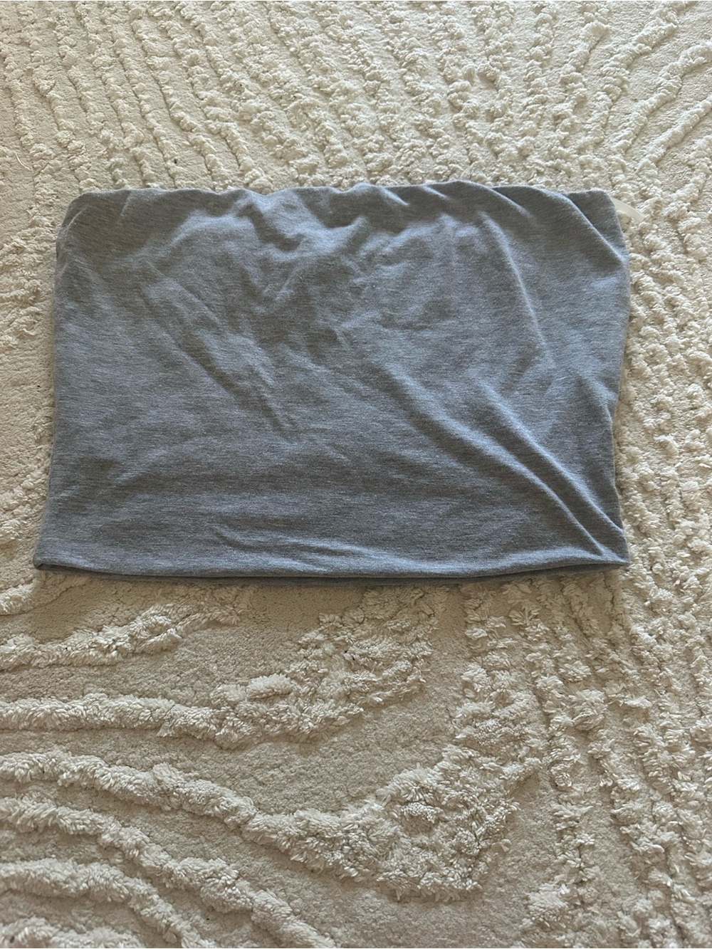 Better Be Gray Strapless Crop Tube Top